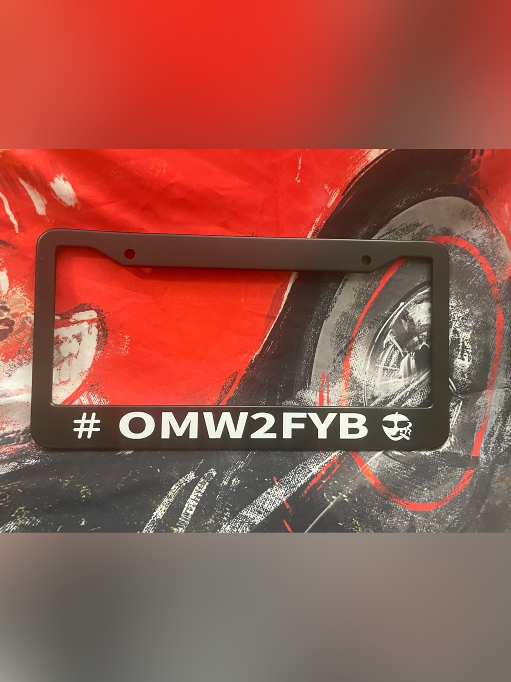 #OMW2FYM License Plate Frame NEW